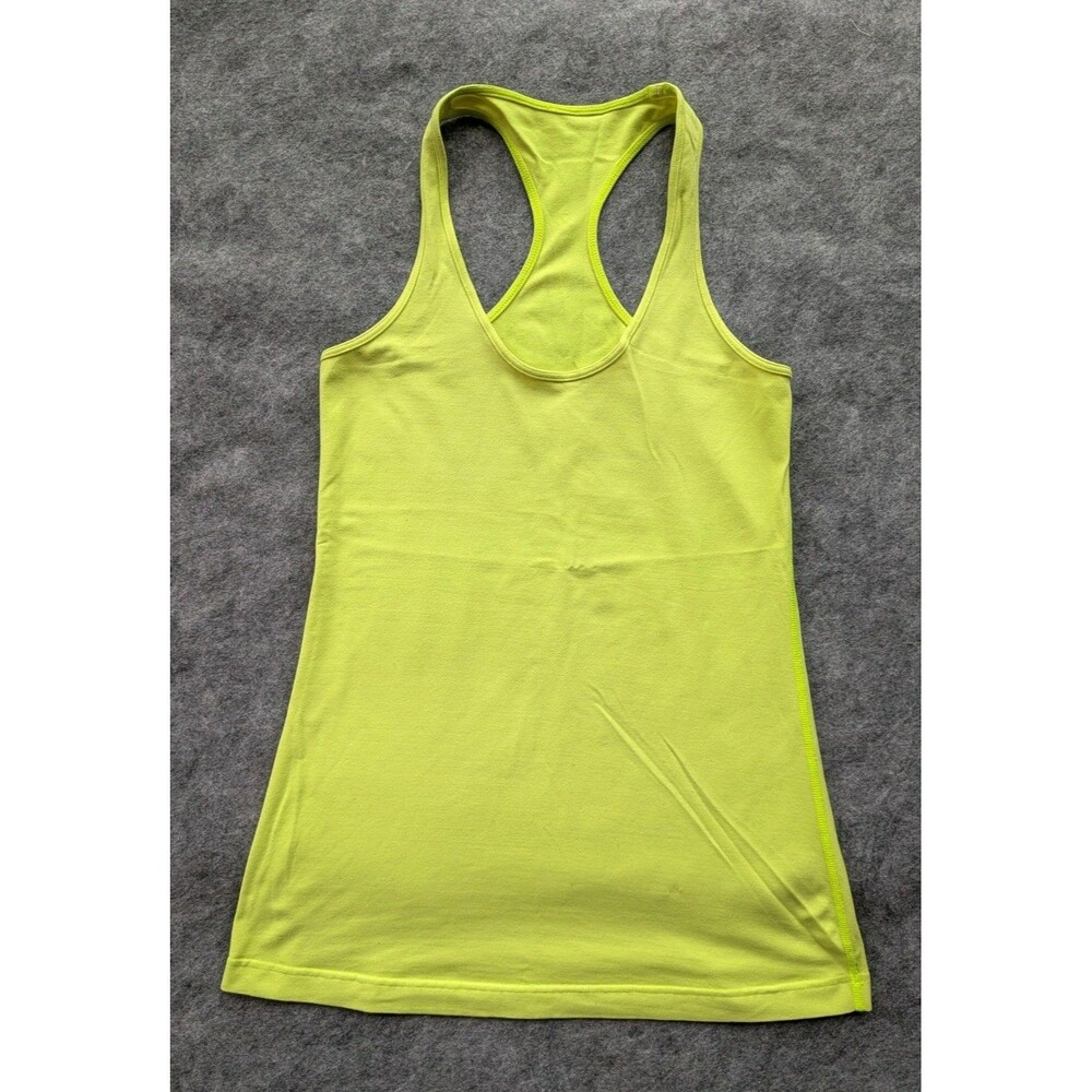 Lululemon Neon Green CRB Cool Racerback Tank Top Sz 6?